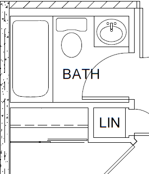 One bedroom, one bathroom apartment layout at Market Street Apartments in Hamilton, ON